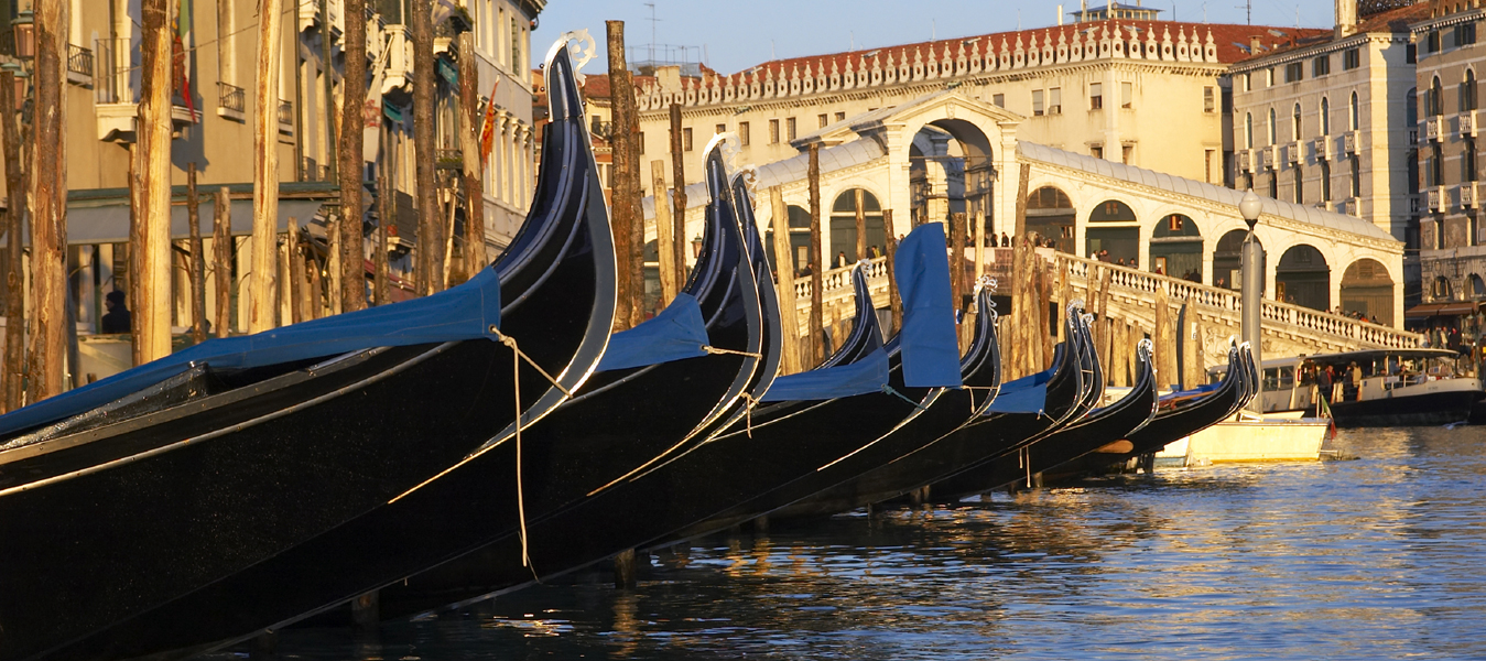 Rail to bridge and Canale Grande in Venice